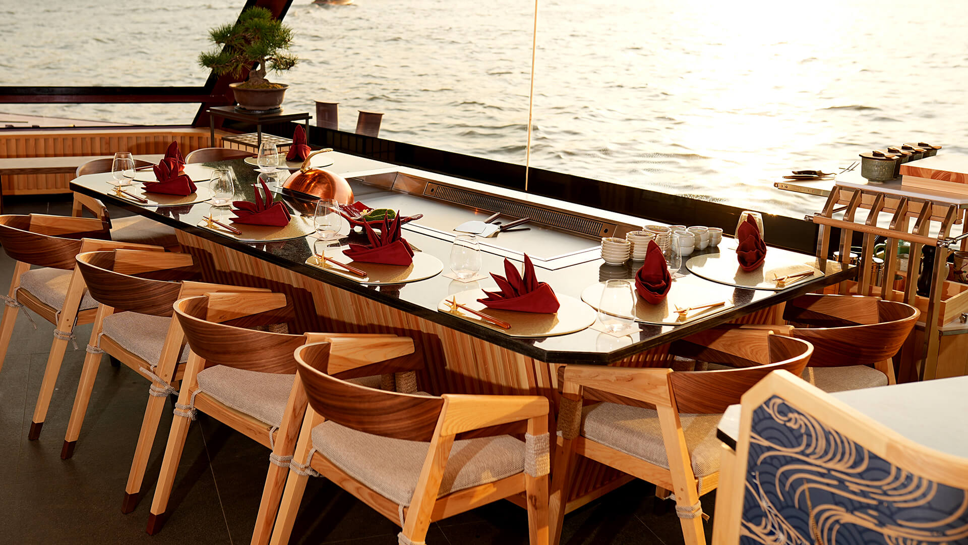 Okura Cruise Presents World’s First Overwater Teppanyaki