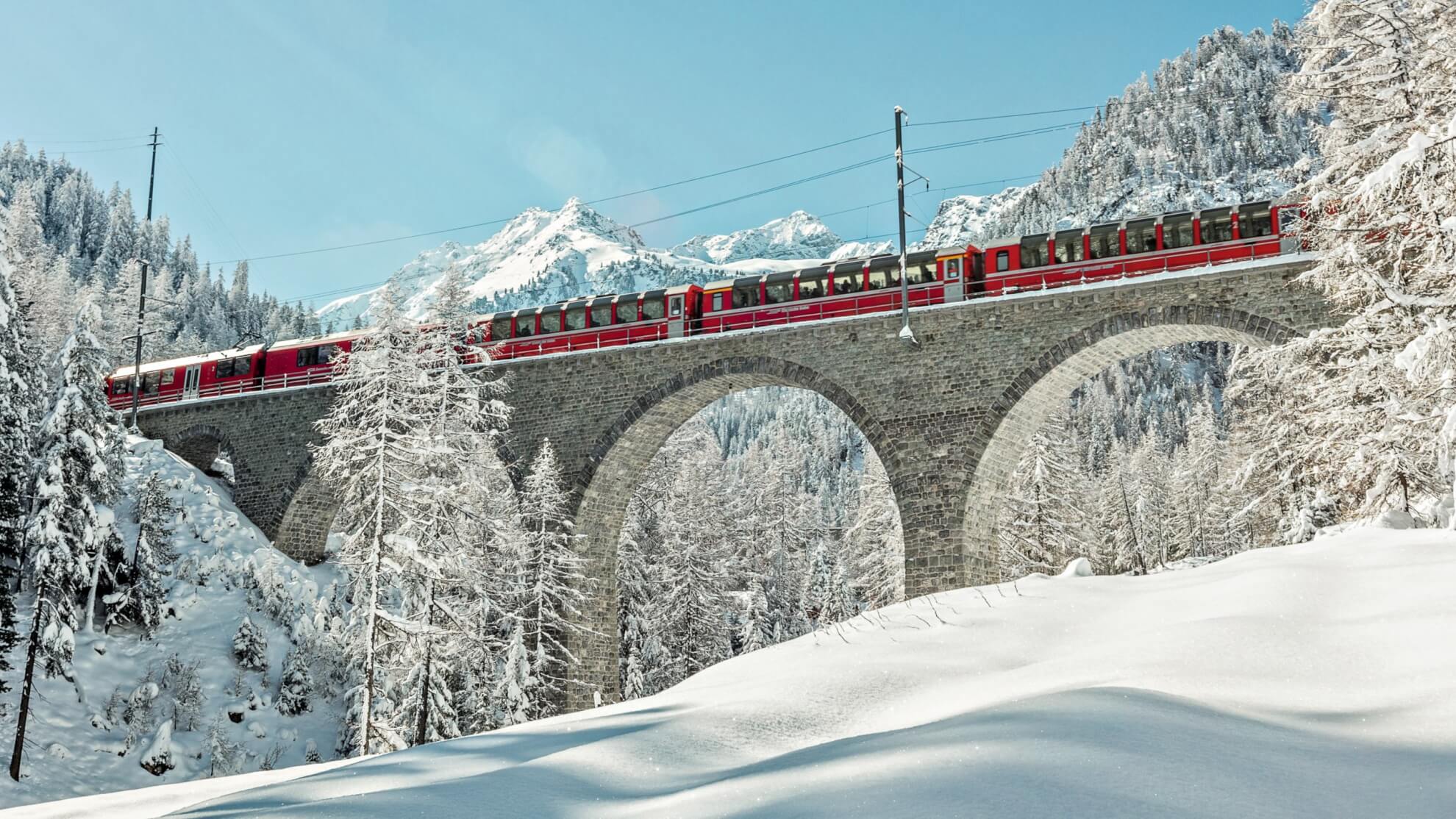 Four Panoramic Lines of the Swiss Grand Train Tour
