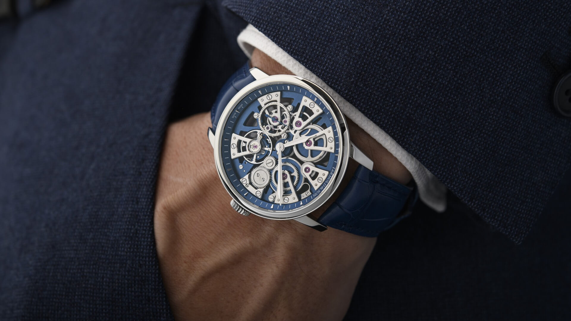 The Nebula 40 Steel Blue by Arnold & Son Brings Cosmic Balance to The Wrist